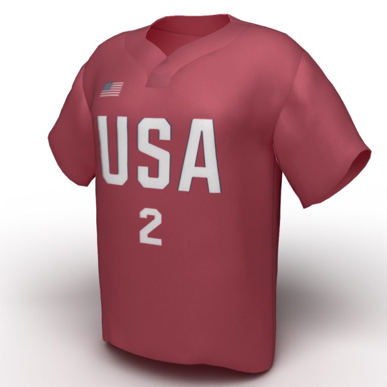 Ali Aguilar USA Softball Jersey Red