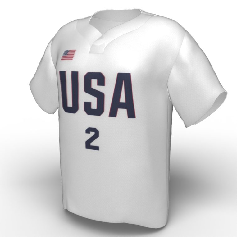 Ali Aguilar USA Softball Jersey white