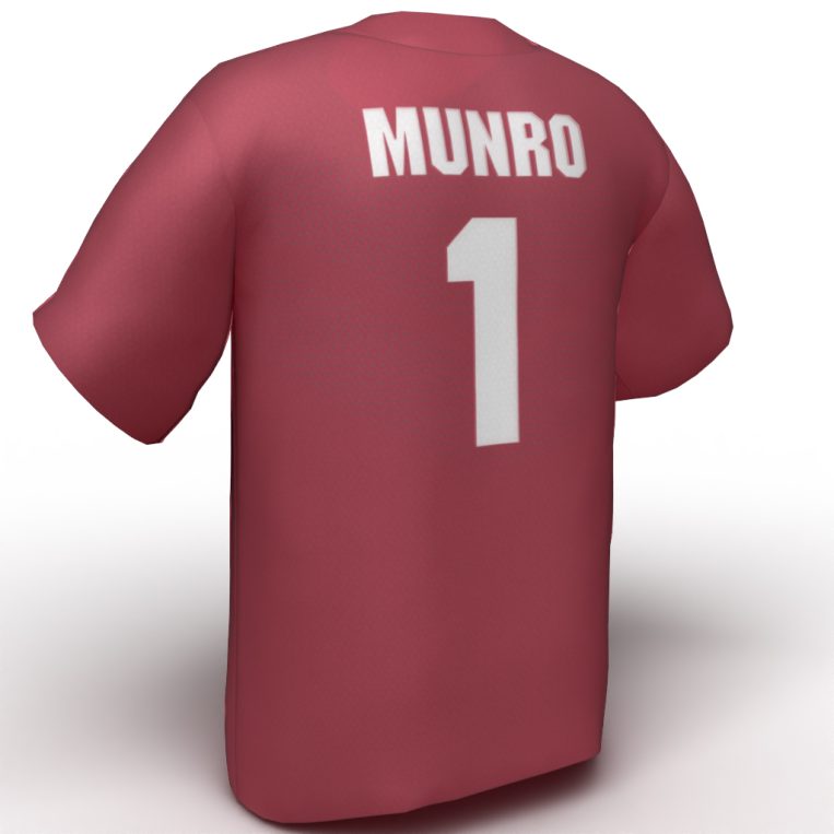 Aubree Munro USA Softball Jersey red back