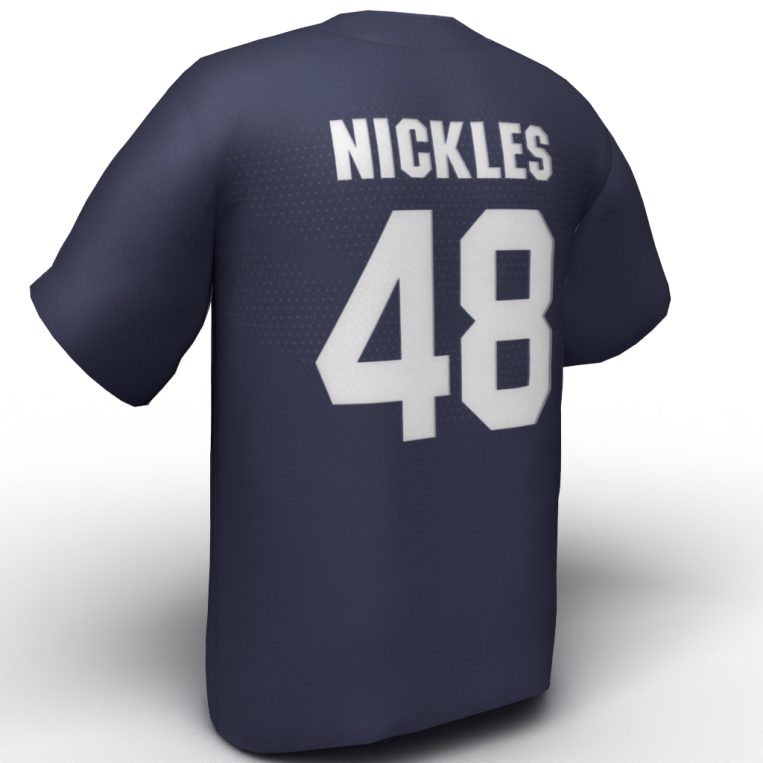 Bubba Nickles USA Softball Jersey Navy Back