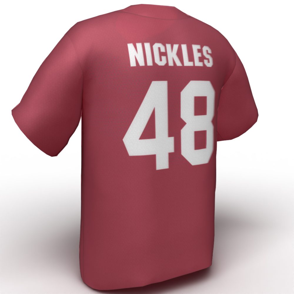 Bubba Nickles USA Softball Jersey Red Back