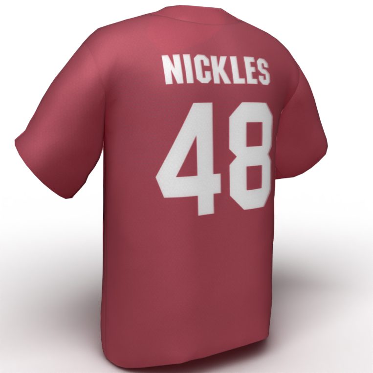 Bubba Nickles USA Softball Jersey Red Back