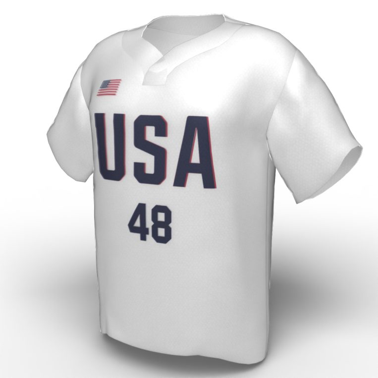 Bubba Nickles USA Softball Jersey White