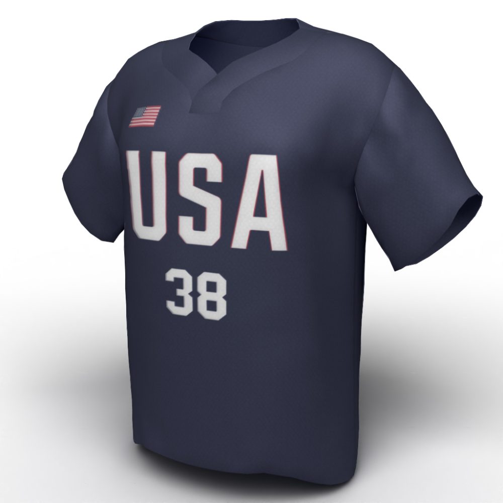 Cat Osterman USA Softball Jersey Navy