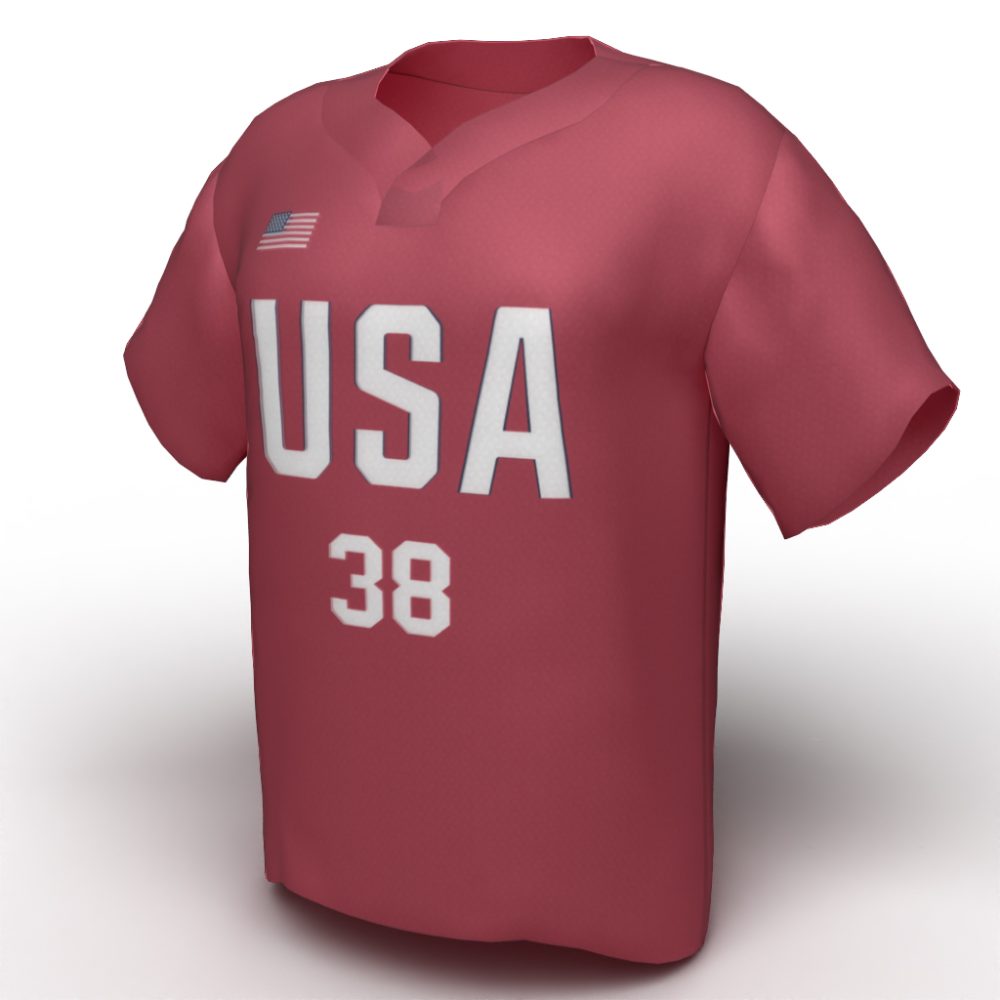 Cat Osterman USA Softball Jersey red