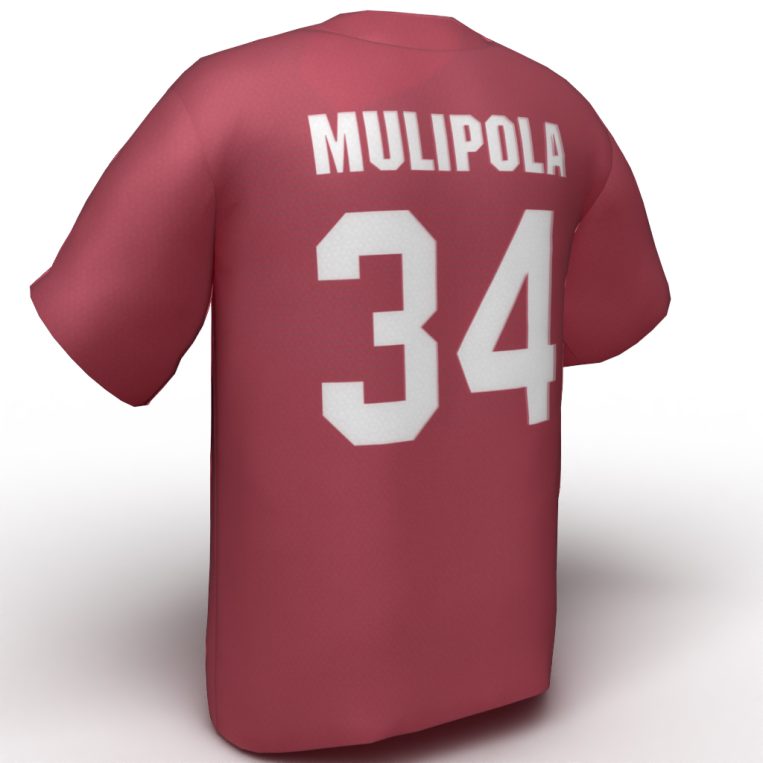 Dejah Mulipola USA Softball Jersey red back