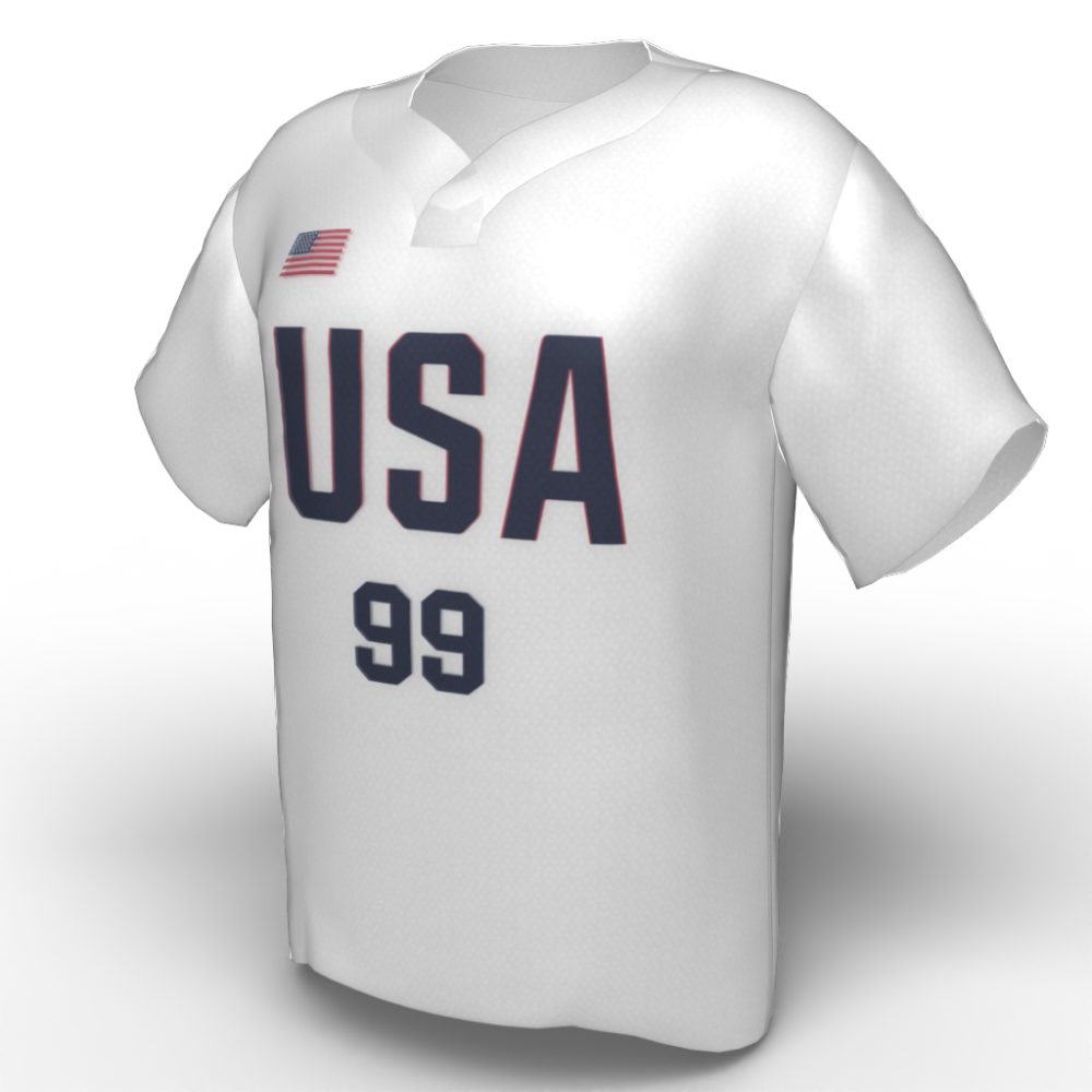 Delaney Spaulding USA Softball Jersey white