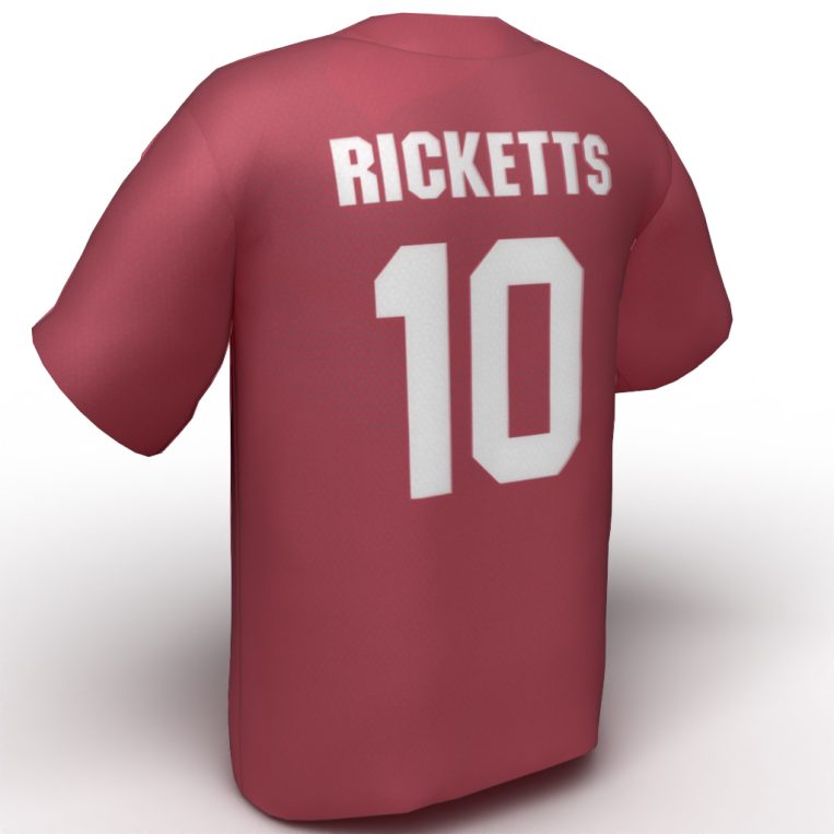 Keliani Rickettes USA Softball Jersey - red back