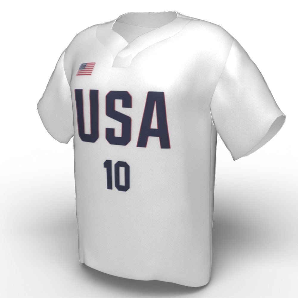 Keliani Rickettes USA Softball Jersey - white