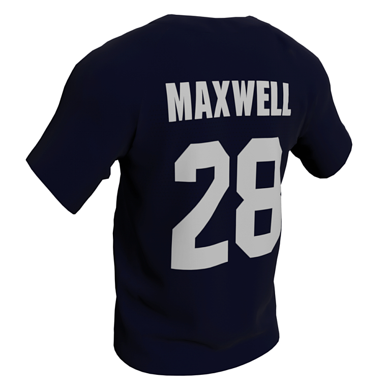Kelly Maxwell USA Softball Jersey Navy Back