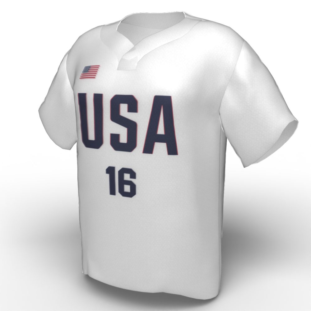 Michelle Moultrie USA Softball Jersey White