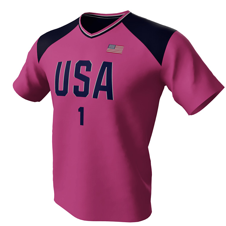 Pink Jersey USA01000 v1