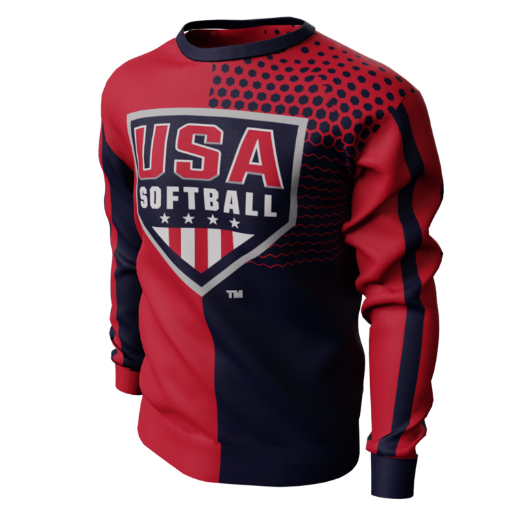 USA Softball Double Play Long Sleeve Shirt