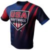 USA Softball Faded Glory Crew Neck Shirt