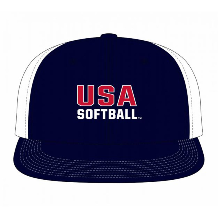 USA Softball Navy Snapback Hat