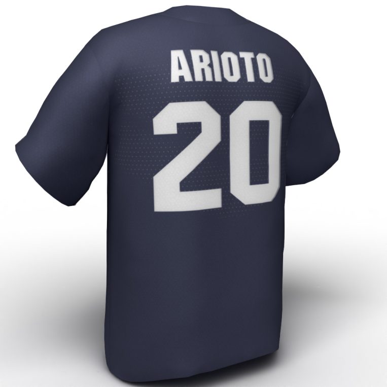 Valerie Arioto USA Softball Jersey navy back