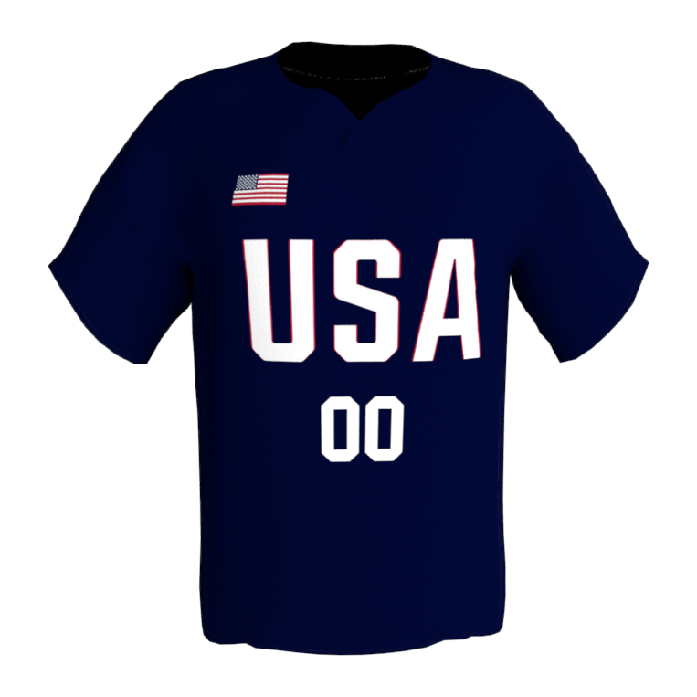 Navy USA Softball Jersey