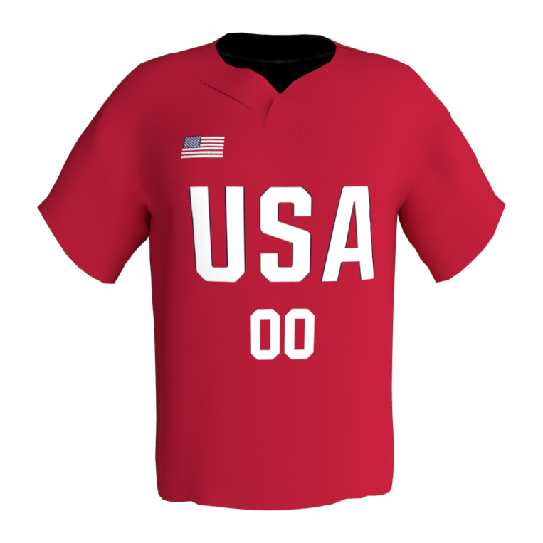 2020 USA Softball Jersey - Red